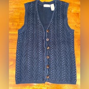 Preswick & Moore Black Sweater Vest